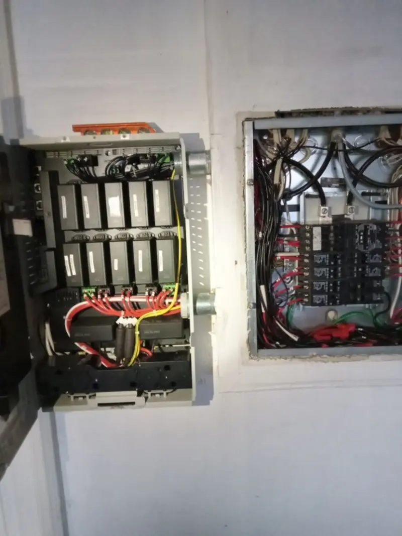 Electrical panel upgrade completed for Indoor Lighting Installation in Rochelle